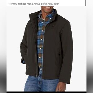 Tommy Hilfiger Men's Dark Gray Active Soft Shell Jacket